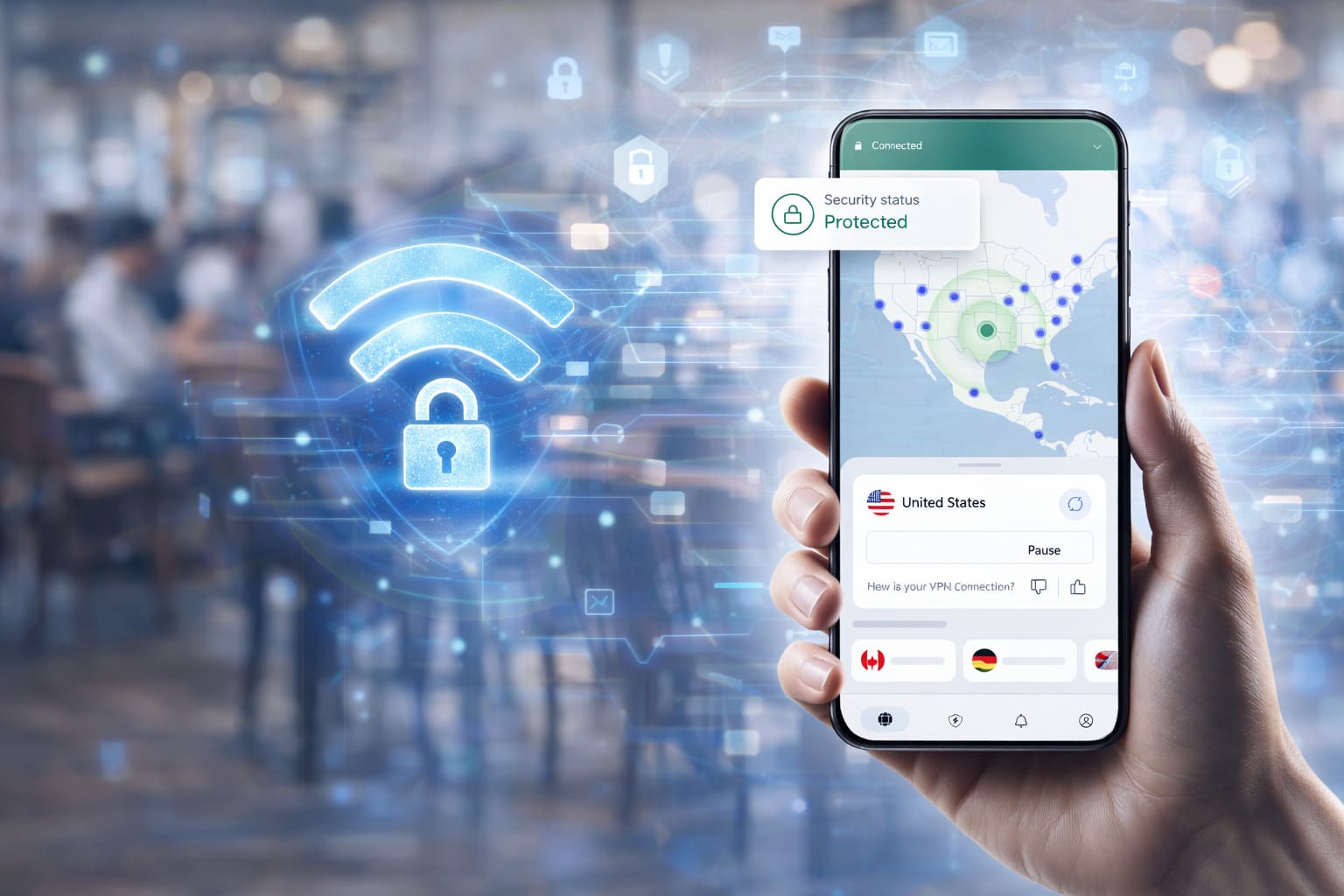 best vpn service protecting user data on public WiFi