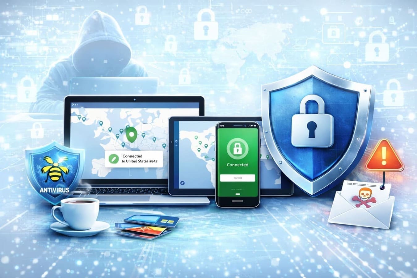 vpn security protection on laptop and mobile devices